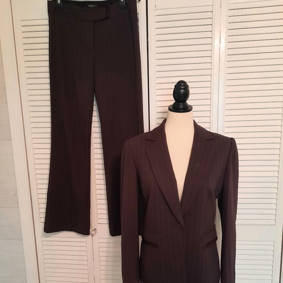 Herve Leger Pants - Herve leger Paris pinstripe graffiti pant suit sz 2 8 *W